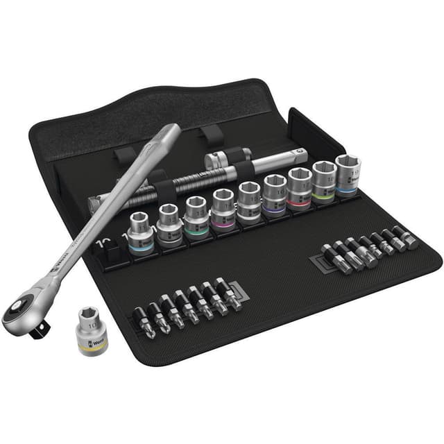 Wera Zyklop Metal 8100 SC 7 Hylsnyckelsats metrisk 1/2