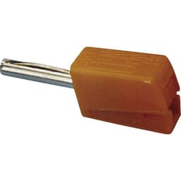 WAGO Bananstik Stik, lige Stift-diameter: 4 mm Orange 1
