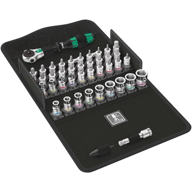 Wera 8100 SA All-in Zyklop Speed Topnøglesæt Metrisk 1/4 (6,3 mm) 42 dele 05003755001