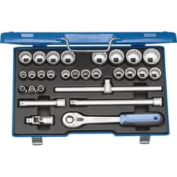 Gedore Hylsnyckelsats metrisk 1/2 28 delar 2682877