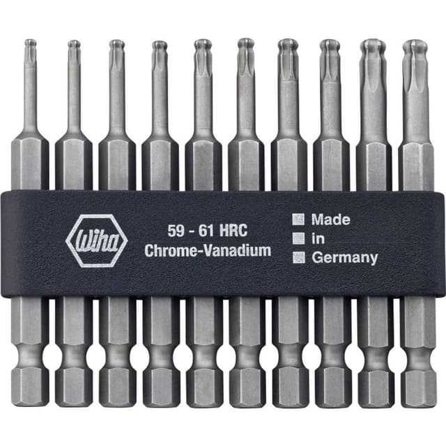 Wiha 32804 Bit-Set 10 delar Inner-TORX kulhuvudet