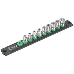 Wera A 4 Zyklop Hylsnyckelsats imperial 1/4 9 delar
