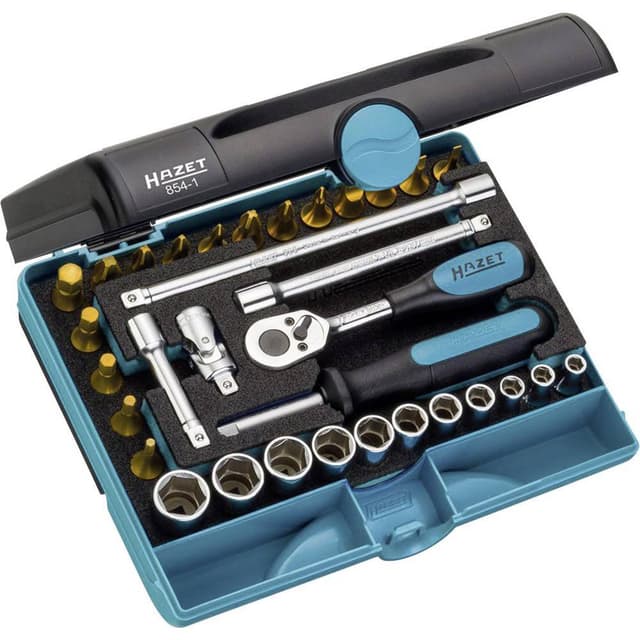 Hazet Hylsnyckelsats metrisk 1/4 33 delar 854-1