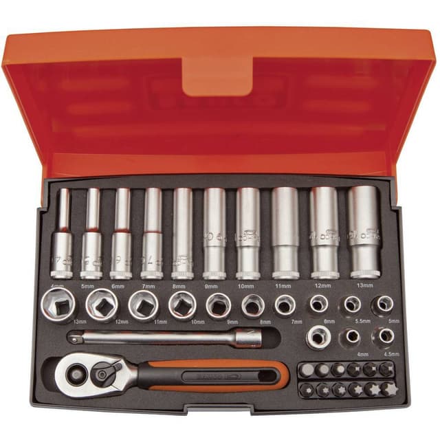 Bahco Hylsnyckelsats 37 delar SL25L