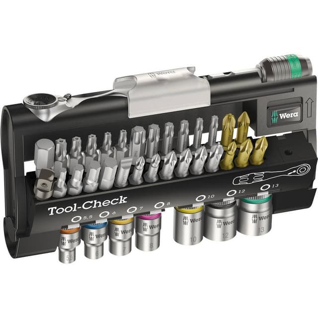 Wera Tool-Check 1 SB 05073220001 Bitsæt 32 dele Kærv,