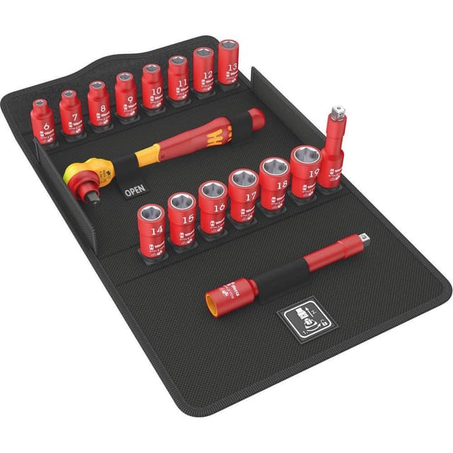 Wera 8100 SB VDE 1 Zyklop Hylsnyckelsats metrisk 3/8