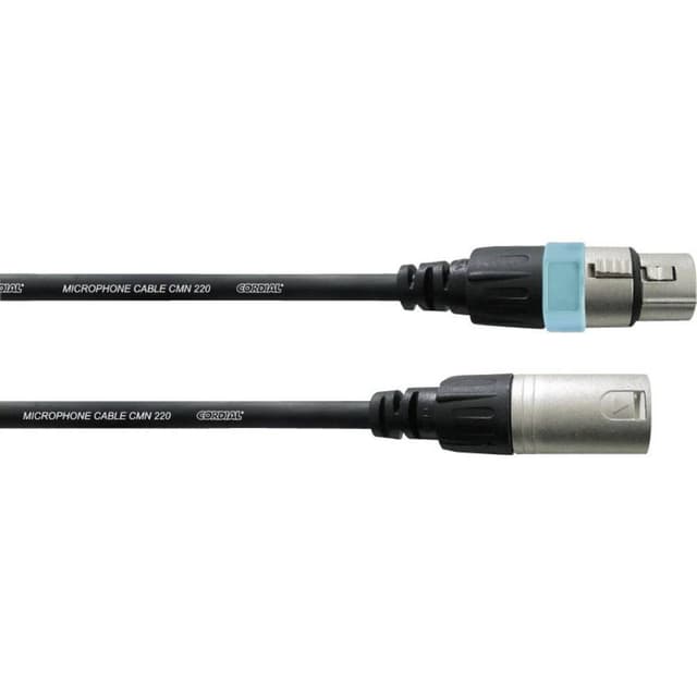 Cordial CCM20FM XLR Forbindelsesledning [1x XLR-tilslutning - 1x XLR-stik] 20.00 m Sort