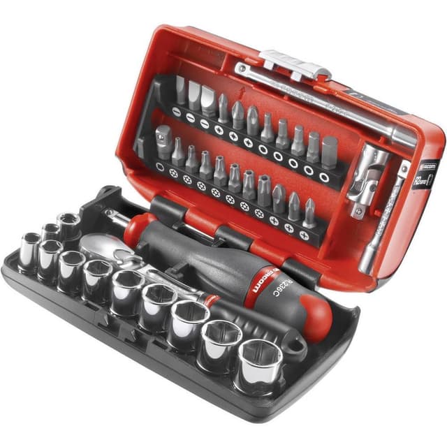 Facom Topnøglesæt Metrisk 1/4 (6,3 mm) 38 dele RL.NANO1
