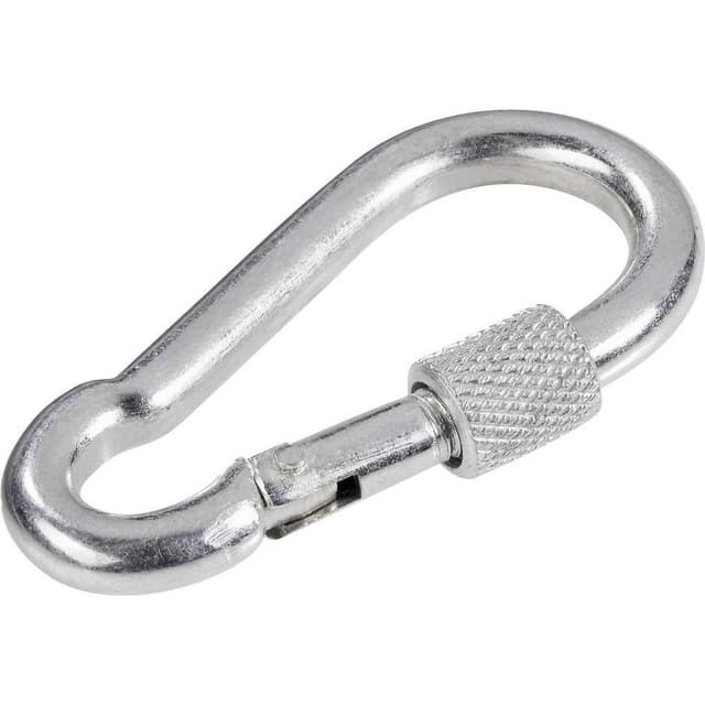 TOOLCRAFT 486759 Brandvæsenkarabinhage med skruelås (L