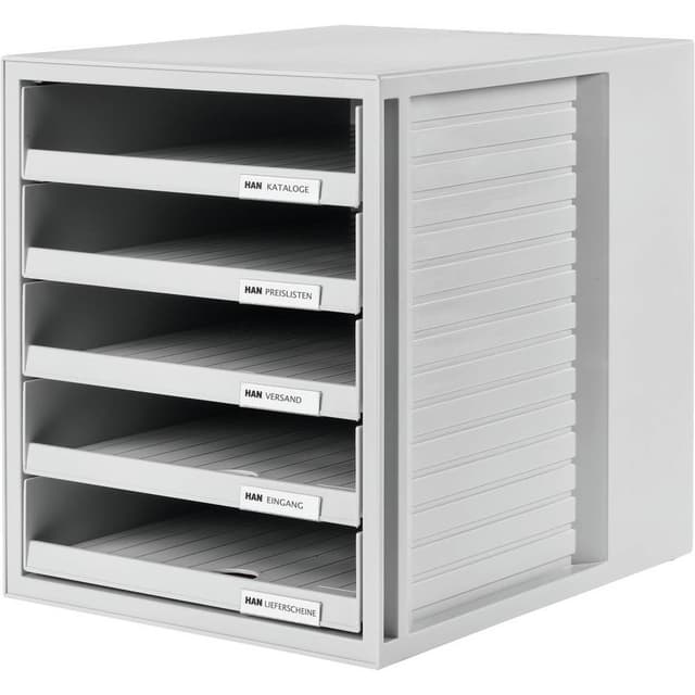 HAN kontorslåda öppen/1401-11 275x330x320mm ljusgrå