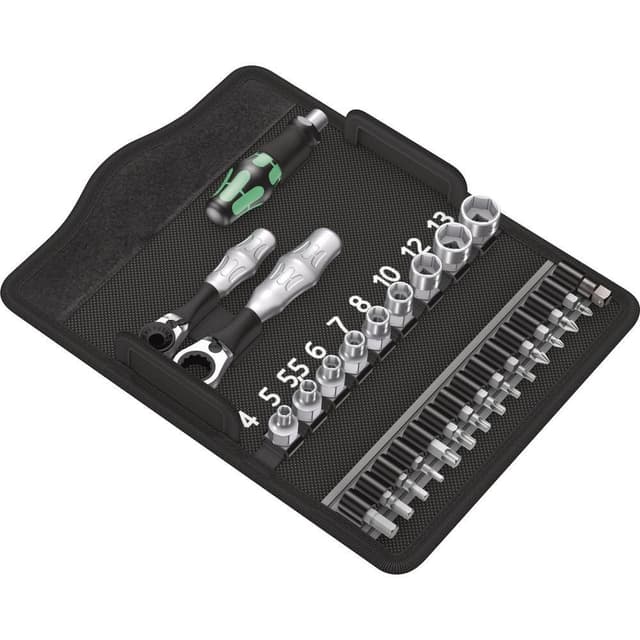 Wera KK Zyklop Mini 2 Topnøglesæt Metrisk 1/4 (6,3 mm)