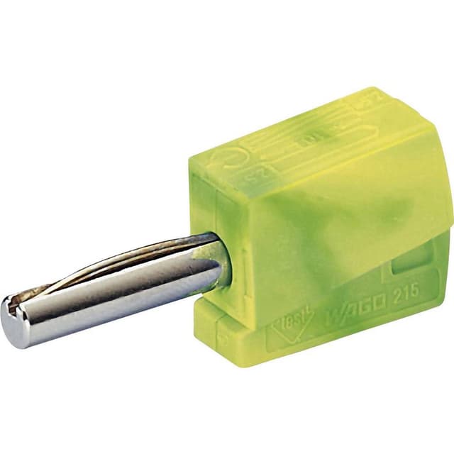 WAGO Banankontakt Kontakt hane rak Stift-Ø: 4 mm Grön,
