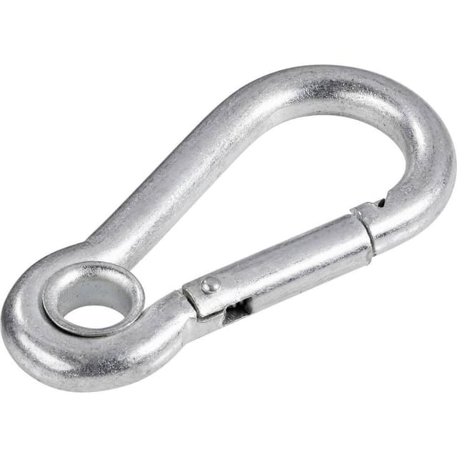 TOOLCRAFT 486772 Brandkarbinhake med kaus (L x B) 60 mm