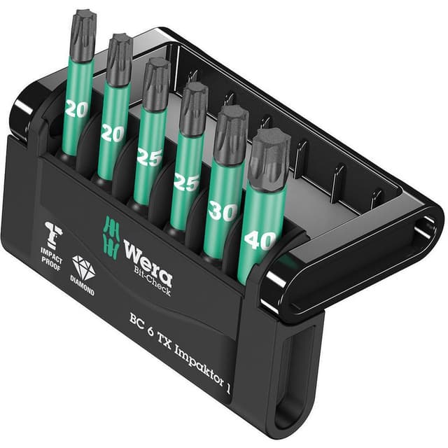 Wera Mini-Check Impaktor 2 05057693001 Bit-Set 6 delar