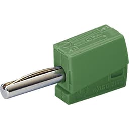 WAGO Banankontakt Kontakt hane rak Stift-Ø: 4 mm Grön 1