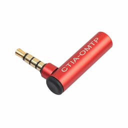 NÖRDIC Ljudadapter dubbelriktad CTIA  OMTP audioadapter TRRS 4 polig adapter