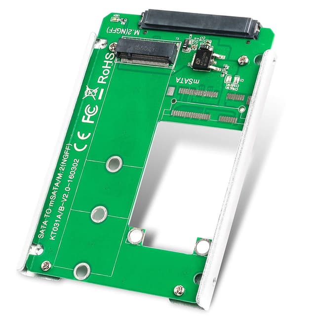 Maiwo KT031B2 M.2 2242,2260, 2280 B-Key till SATA med monterings bracket