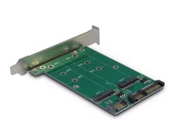 Maiwo KT005A 2xM.2 SATA SSD 2240,2260,2280 B-Key-sovitin 22-nastaiselle SATA:lle