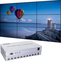 NÖRDIC HDMI 4K30Hz Multi Viewer 3x3 sisääntulo HDM-lähtö 9xHDMI