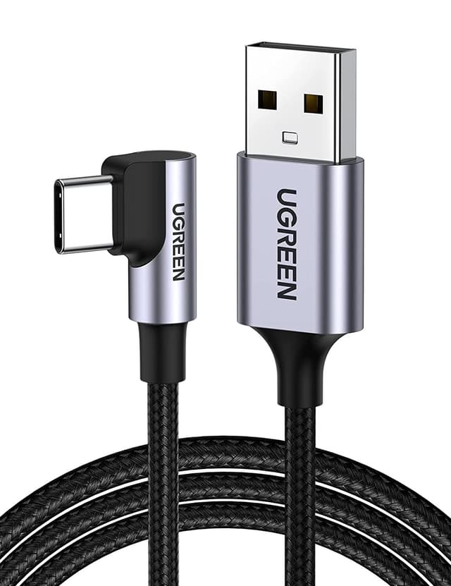 Ugreen vinklet USB Cmand til USB A mand hurtig opladning 3A 480 Mbps 50cm