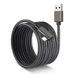 NÖRDIC VR Link -kaapeli 7 m USB3.2 Gen1 USB-C - 5 Gbps 3A nopea lataus Oculus Quest 2 Super Speed ​​​​USB Link -kaapeli