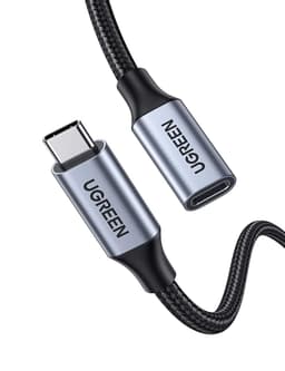 Ugreen USB C Extension Cable Mand til Kvinde Gen2 10Gbps 100W Thunderbolt3 50cm