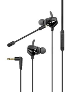 NÖRDIC kuulokemikrofoni, irrotettava ja taivutettava mikrofoni ja äänenvoimakkuuden säätö, 3,5 mm stereo, musta