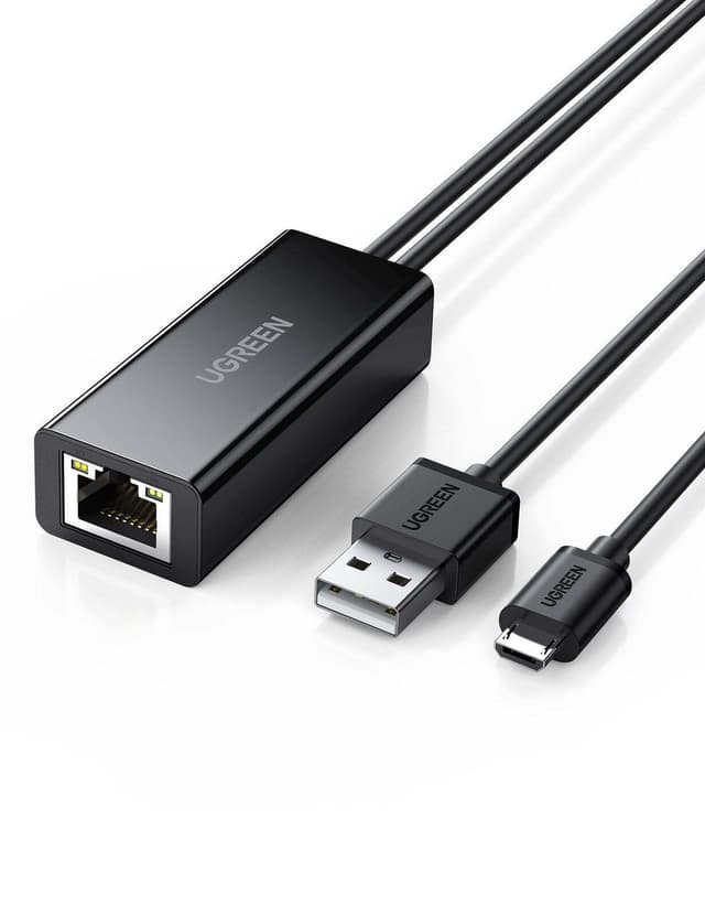 UGREEN Micro USB Ethernet LAN Adapter för Chromecast TV stick