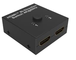 NÖRDIC Dubbelriktad HDMI Splitter 1 till 2 och Switch 2 till 1, 4Kx2K 30Hz