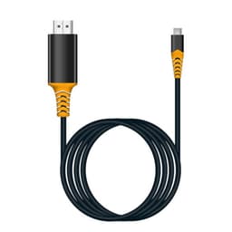 NÖRDIC USB C till HDMI kabel 4K 30Hz HDCP 1.4 svart 2m