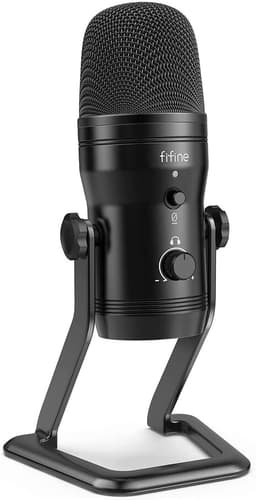 FIFINE K690 USB kondensaattori pöytämikrofoni PC, Mac, PS4 / 5