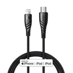 Mcdodo RCA-625 MFI certified USB C to Lightning för synkning och snabb laddning av bl a Iphone 11, Stöd för PD 18W, 30W, 45W, 61W, 65W och 87W, 1,2m