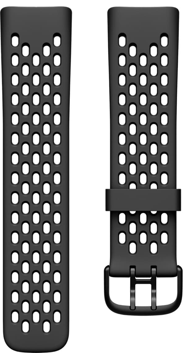 Puro FitBit Charge 5 sport plus klokkerem av silikon (sort)