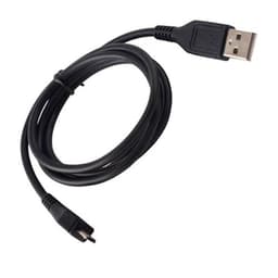 Micro-USB till USB A 2.0 kabel 50 cm, Svart