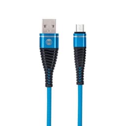 Forever micro-USB kabel Shark Blå 1m 2A