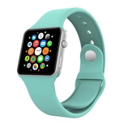 Silikon Klockarmband kompatibelt med Apple Watch, 38/40mm, Turkos