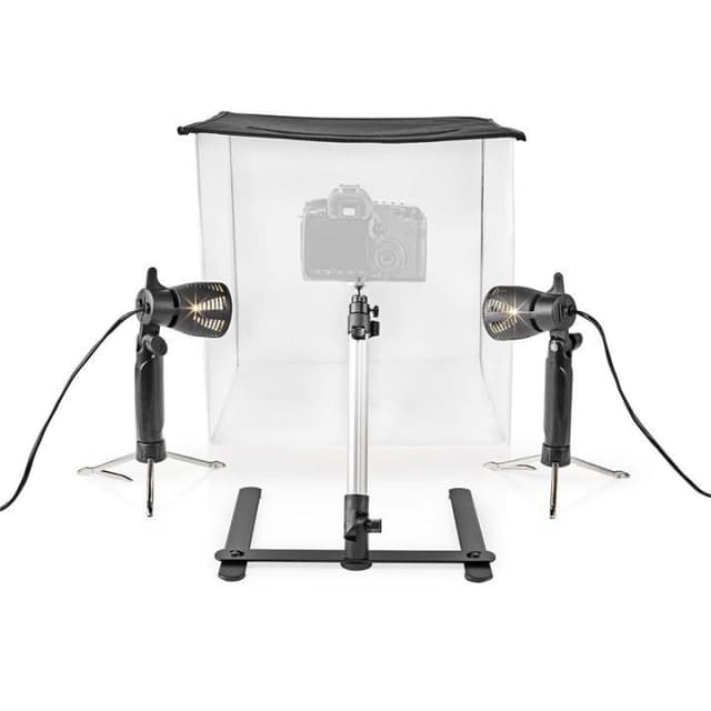 LED Fotostudiesæt | 40 x 40 cm | 6500 K | Sammenklappeligt