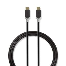 Nedis USB 3.1-kabel (Gen2) | Typ-C, hane - Typ-C, hane | 1.0 m | Antracit