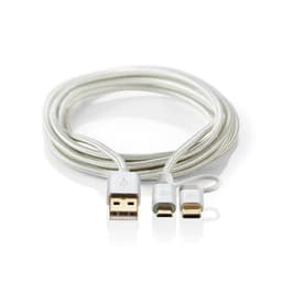 2-i-1-sett for synkronisering, Lading og AV-Støtte | Type-C-Adapter | Gullbelagt