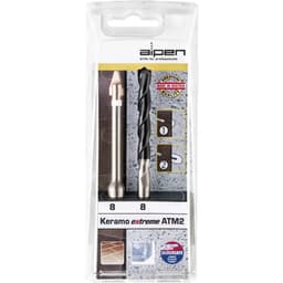 Glas- och kakelborr-set 2 delar 6 mm Alpen Keramo