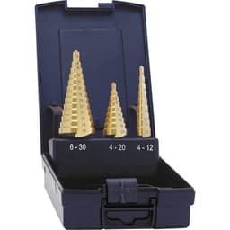 HSS Stegborrset 3 delar 4 - 12 mm, 4 - 20 mm, 6 - 30 mm