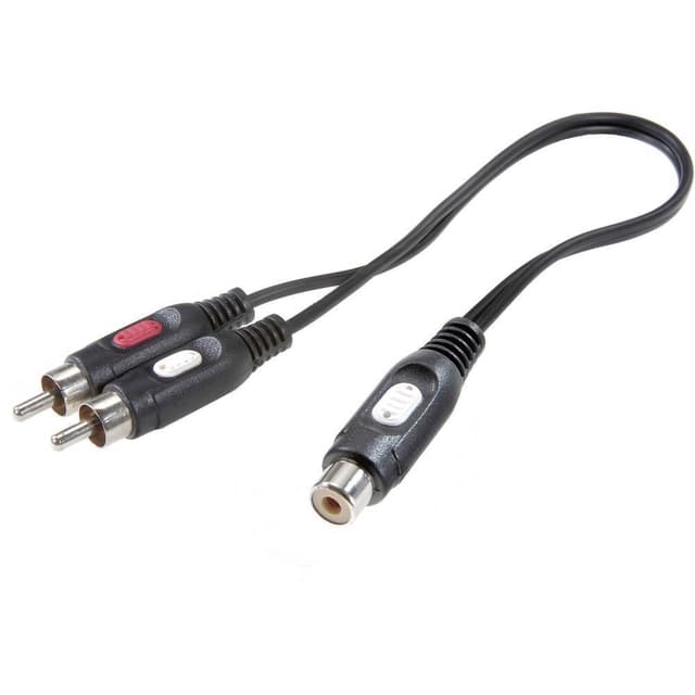 SpeaKa Professional RCA Audio Y-adapter [2x RCA-hane