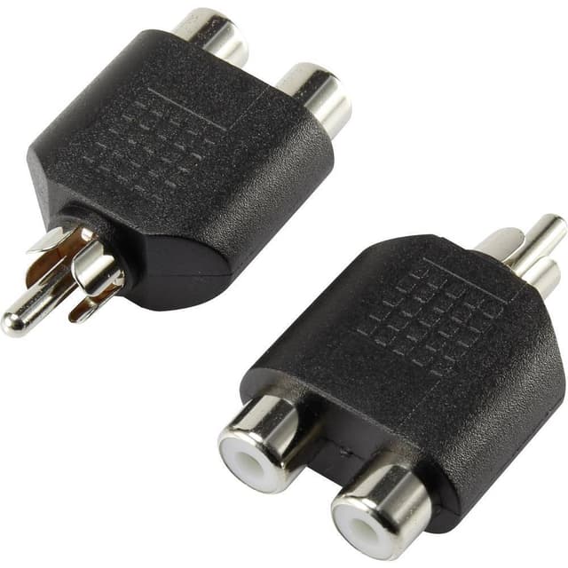 SpeaKa Professional RCA Audio Y-adapter [1x RCA-hane -