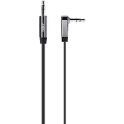 Belkin AV10128bt03 Jack Audio Tilslutningskabel [1x Jackstik 3,5 mm - 1x Jackstik 3,5 mm] 1.00 m Sort ekstremt fleksibel
