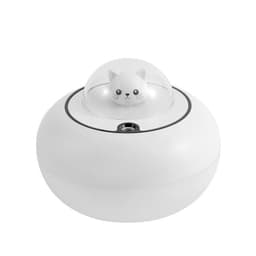 Ilmankostutin UFO-kissa design värillisillä valoilla Valkoinen