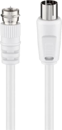 Goobay SAT/antenn-adapterkabel (<70 dB), dubbelskärmad