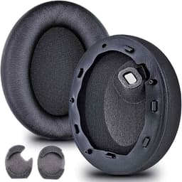 Sony WH-1000XM4 Protein Leather Black -yhteensopivat korvatyynyt