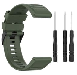 Urrem til Garmin Fenix/Approach/Forerunner Green Silicone