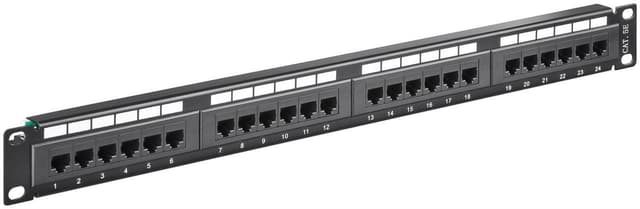 Goobay CAT 5e 19 tommer (48,3 cm) patchpanel, 24 porter
