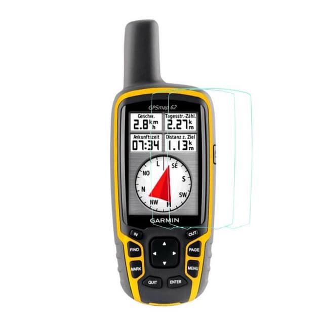 2-Pak Herdet glass skjermbeskytter Garmin GPSMAP 62